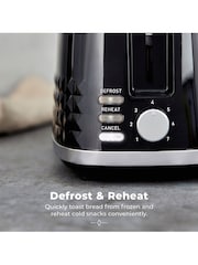 Tower Black Solitaire 2 Slice Toaster - Image 4 of 8