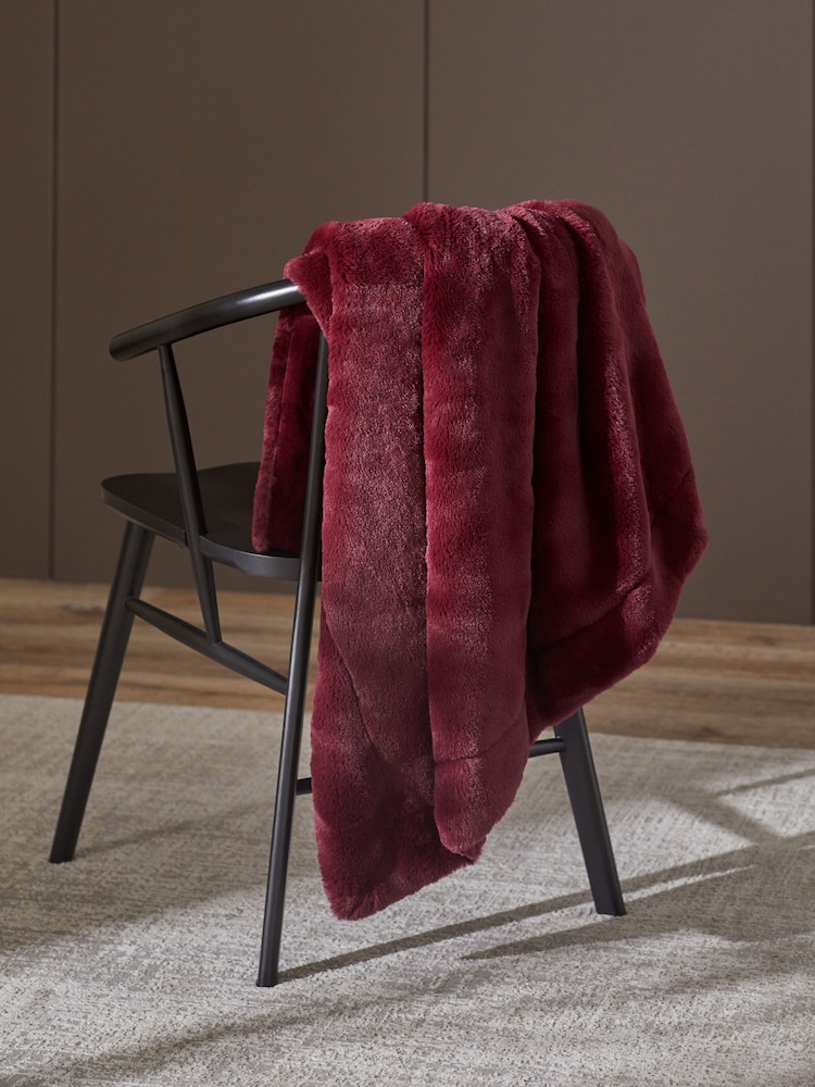 Soft To Touch Plush Faux Fur Throw - Image 2 of 5