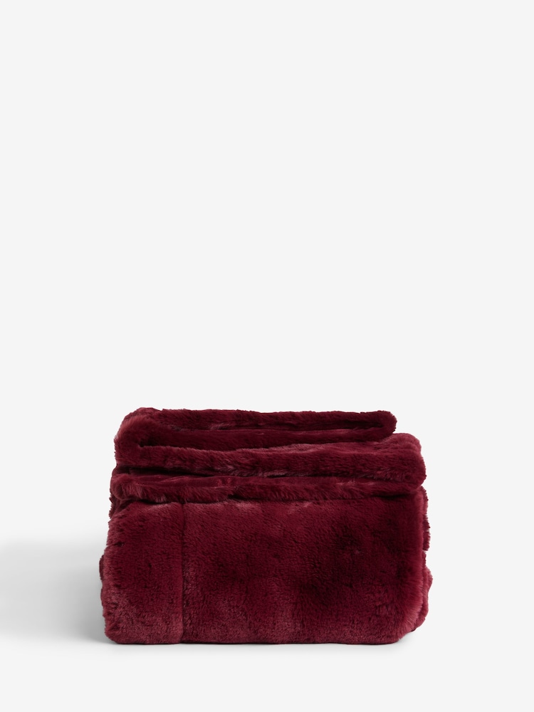 Soft To Touch Plush Faux Fur Throw - Image 5 of 5