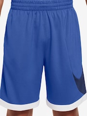 Синий - Nike шорты с логотипом-галочкой и принтом Dri-fit - Image 4 of 9