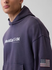 Gap Navy USA FIFA WORLD CUP™ Vintage Soft Oversized Hoodie - Image 4 of 5