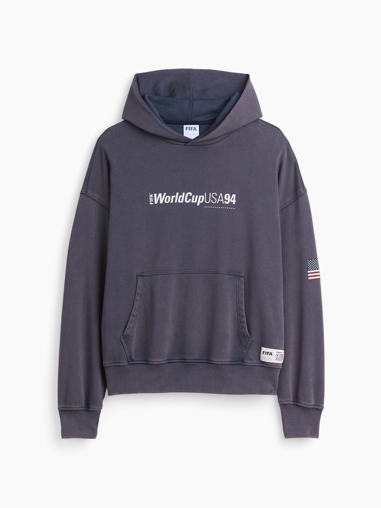 Gap Navy USA FIFA WORLD CUP™ Vintage Soft Oversized Hoodie - Image 5 of 5 Gap Navy USA FIFA WORLD CUP™ Vintage Soft Oversized Hoodie - Image 5 of 5