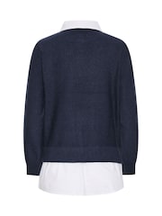 Джемпер 2 в 1 с узором "косичка" M&Co - Изображение 6 6