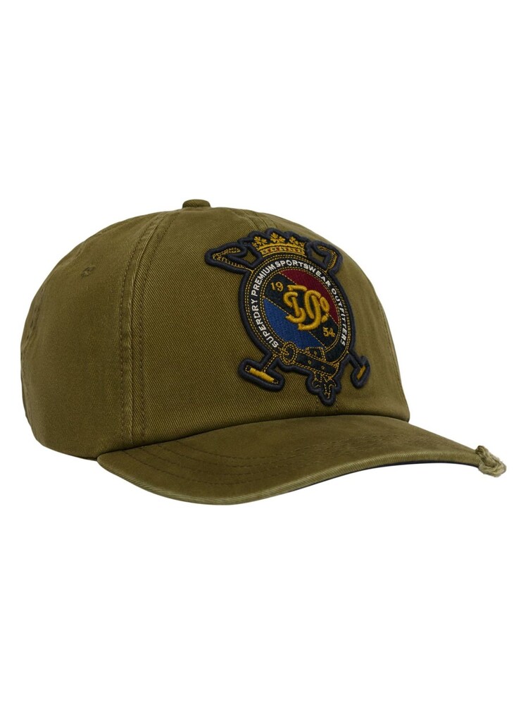 SUPERDRY Green SUPERDRY Vintage Crest Baseball Cap - Image 1 of 5 SUPERDRY Green SUPERDRY Vintage Crest Baseball Cap - Image 1 of 5