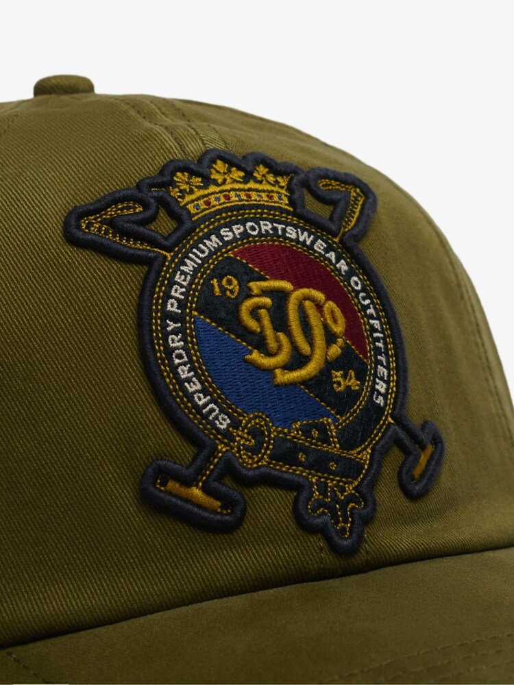 SUPERDRY Green SUPERDRY Vintage Crest Baseball Cap - Image 5 of 5 SUPERDRY Green SUPERDRY Vintage Crest Baseball Cap - Image 5 of 5
