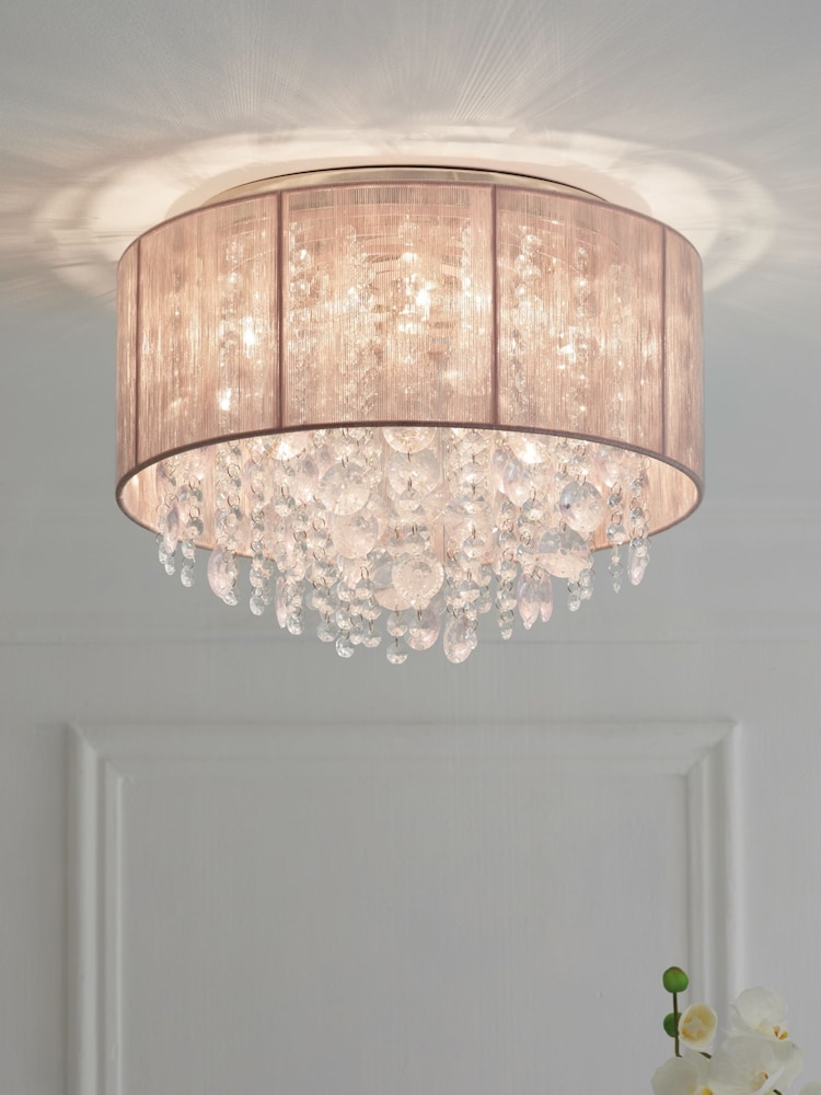 Pink Palazzo Flush Ceiling Light - Image 1 of 7
