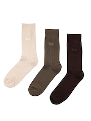 Pringle Natural Classic Bamboo Rib Socks 3 Pack - Image 3 of 5