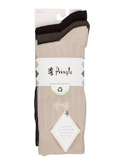 Pringle Natural Classic Bamboo Rib Socks 3 Pack - Image 5 of 5