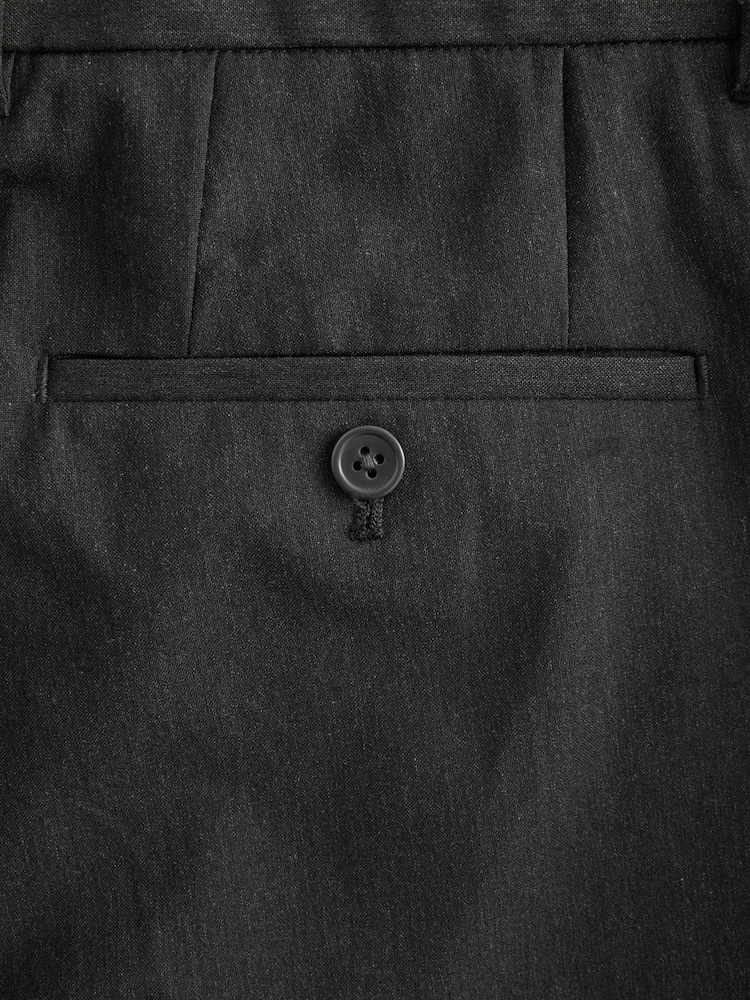 Charcoal Grey Skinny Fit Stretch Smart Trousers - Image 10 of 10