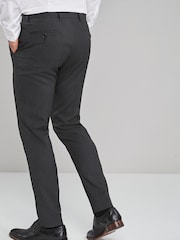 Charcoal Grey Skinny Fit Stretch Smart Trousers - Image 2 of 5
