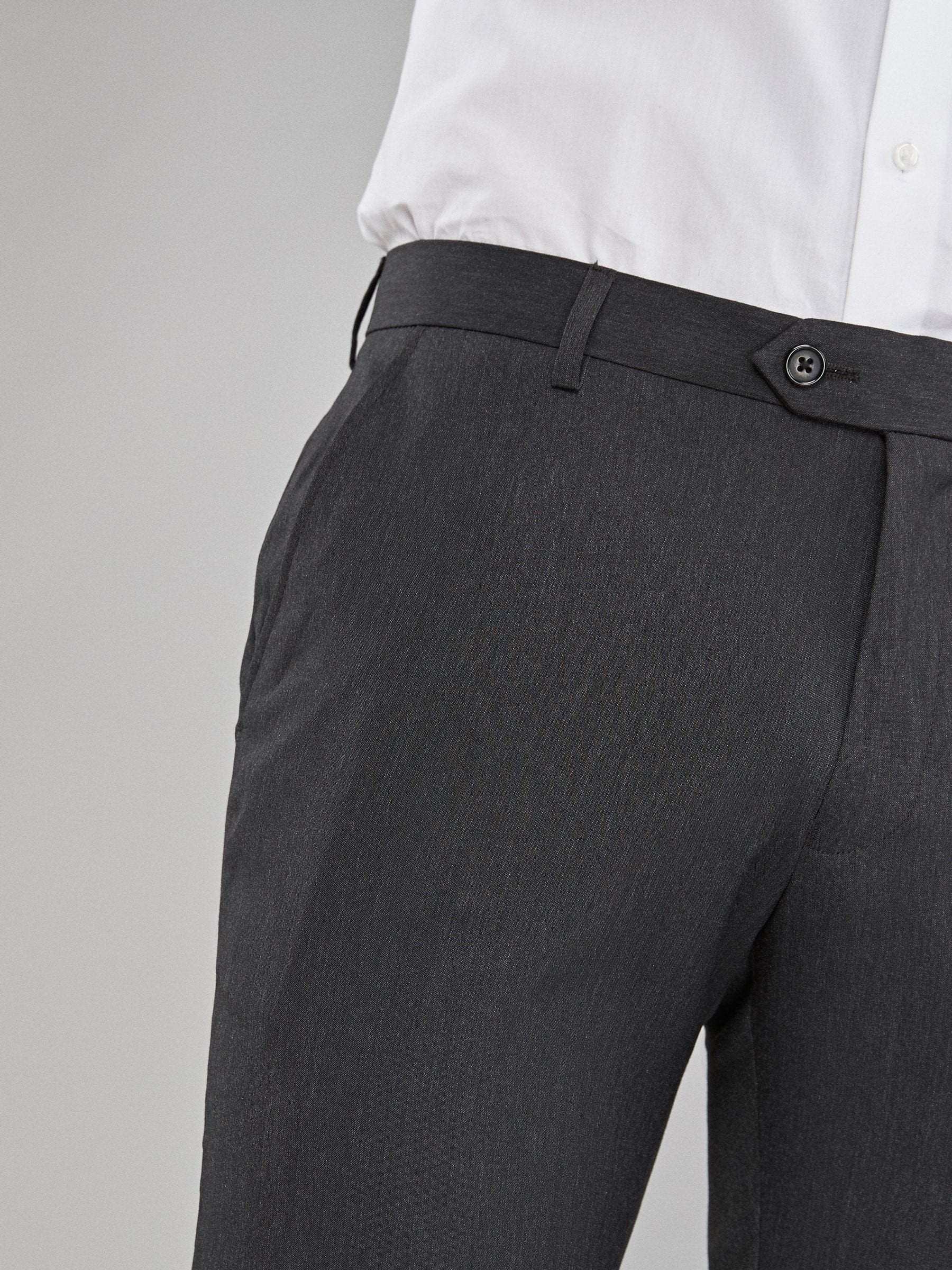 Buy Charcoal Grey Skinny Fit Stretch Smart Trousers from Next Ireland