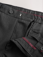 Charcoal Grey Skinny Fit Stretch Smart Trousers - Image 9 of 10