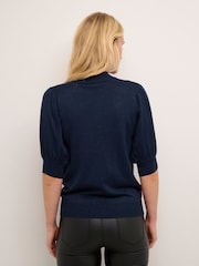 Kaffe Regina Turtleneck Half Sleeve Pullover - Image 2 of 6