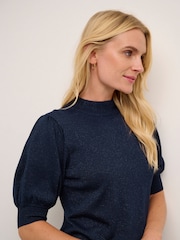 Kaffe Regina Turtleneck Half Sleeve Pullover - Image 4 of 6