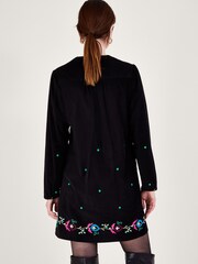 Monsoon – Kurzes Kim-Kleid aus Cord mit Stickerei - Bild 2 von 5