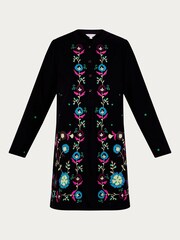 Monsoon – Kurzes Kim-Kleid aus Cord mit Stickerei - Bild 5 von 5