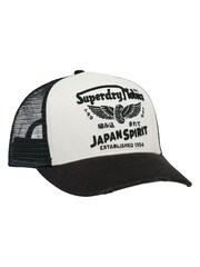 SUPERDRY Black SUPERDRY Mesh Trucker Cap - Image 1 of 5
