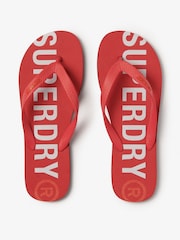 Superdry Red Core Essential Flip Flops - Image 4 of 6