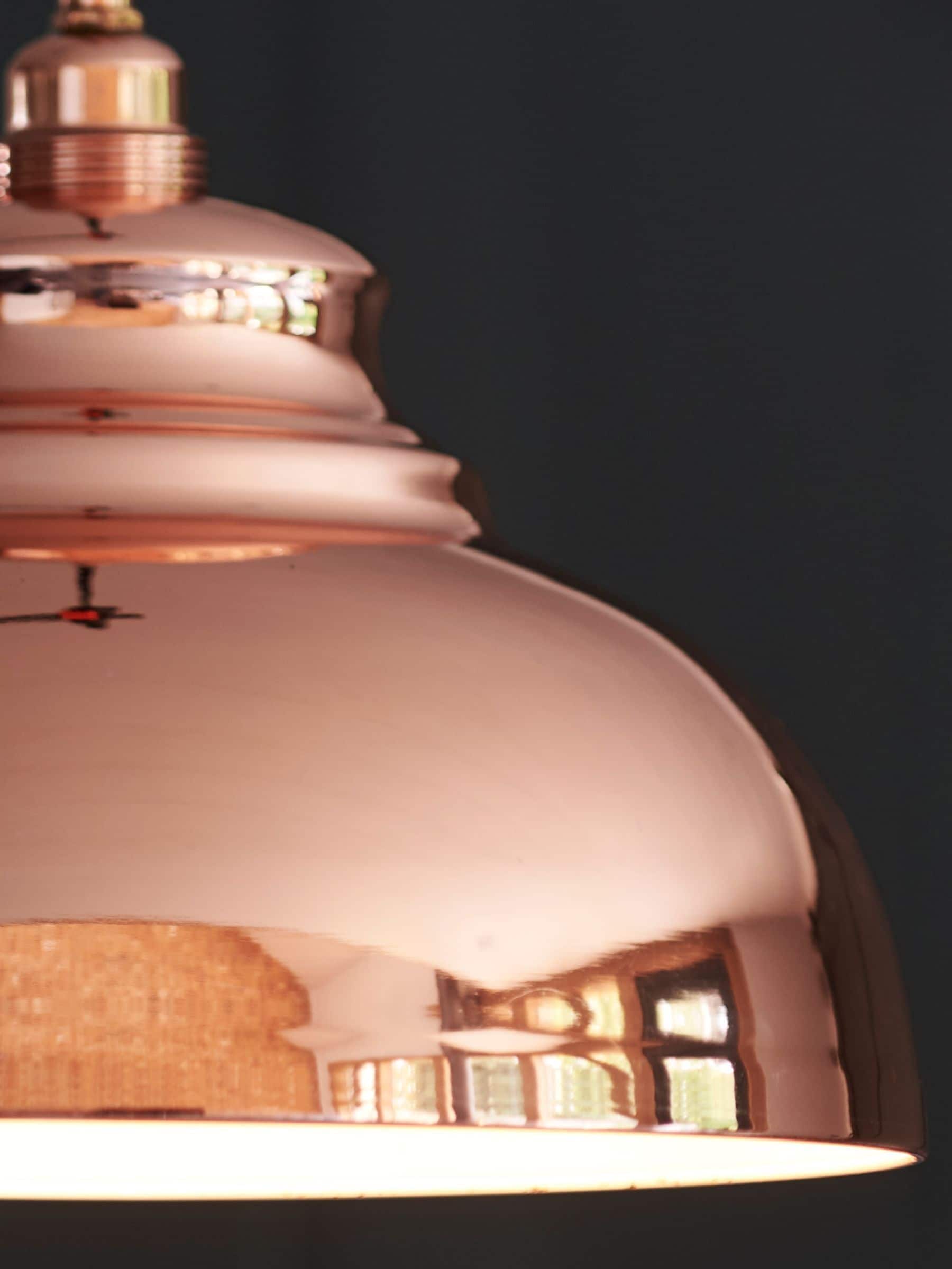 Copper easy fit pendant top