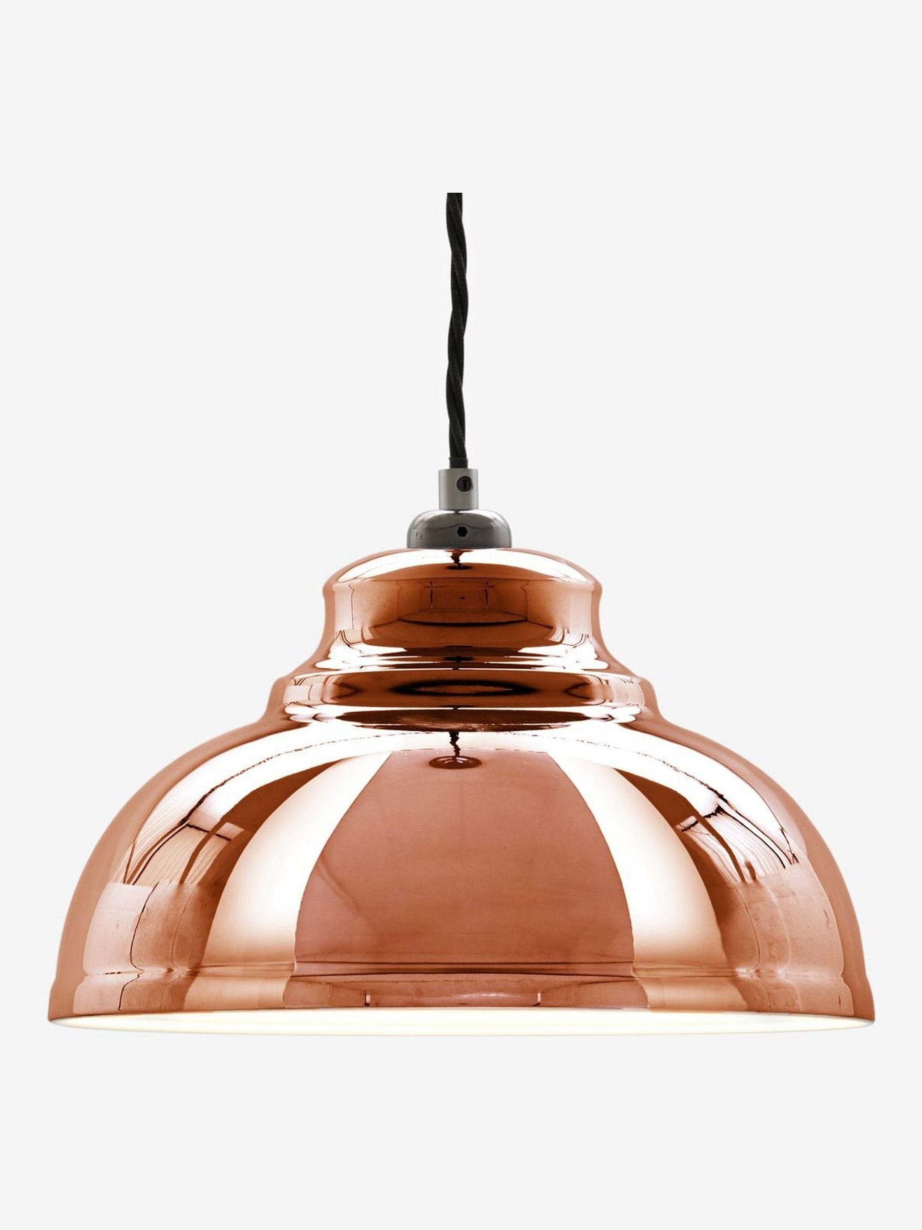 Next Copper Dixon Easy Fit Pendant Lamp Shade Copper 625696