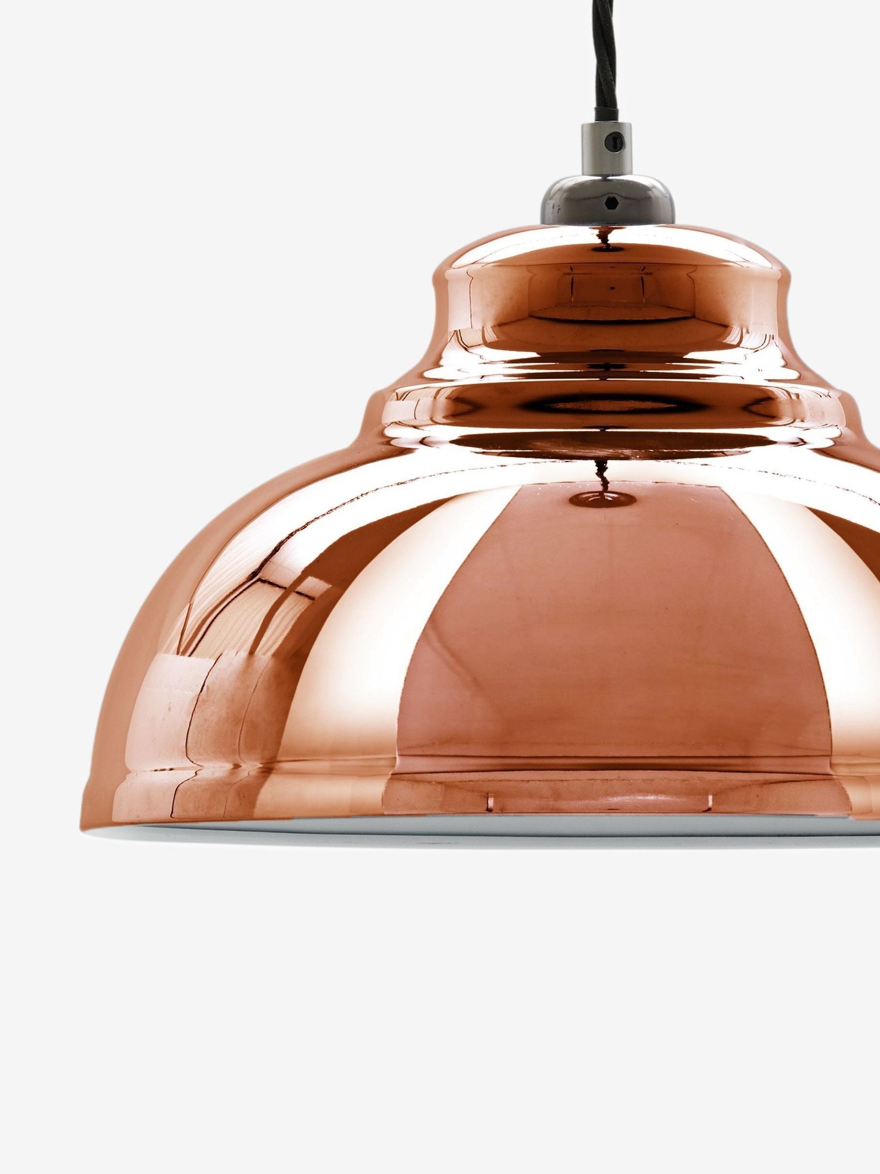Copper easy fit pendant top