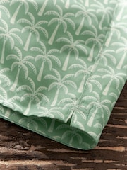Sage Green Palm Tree Geo Regular Fit Printed Swim Shorts - Image 11 of 12