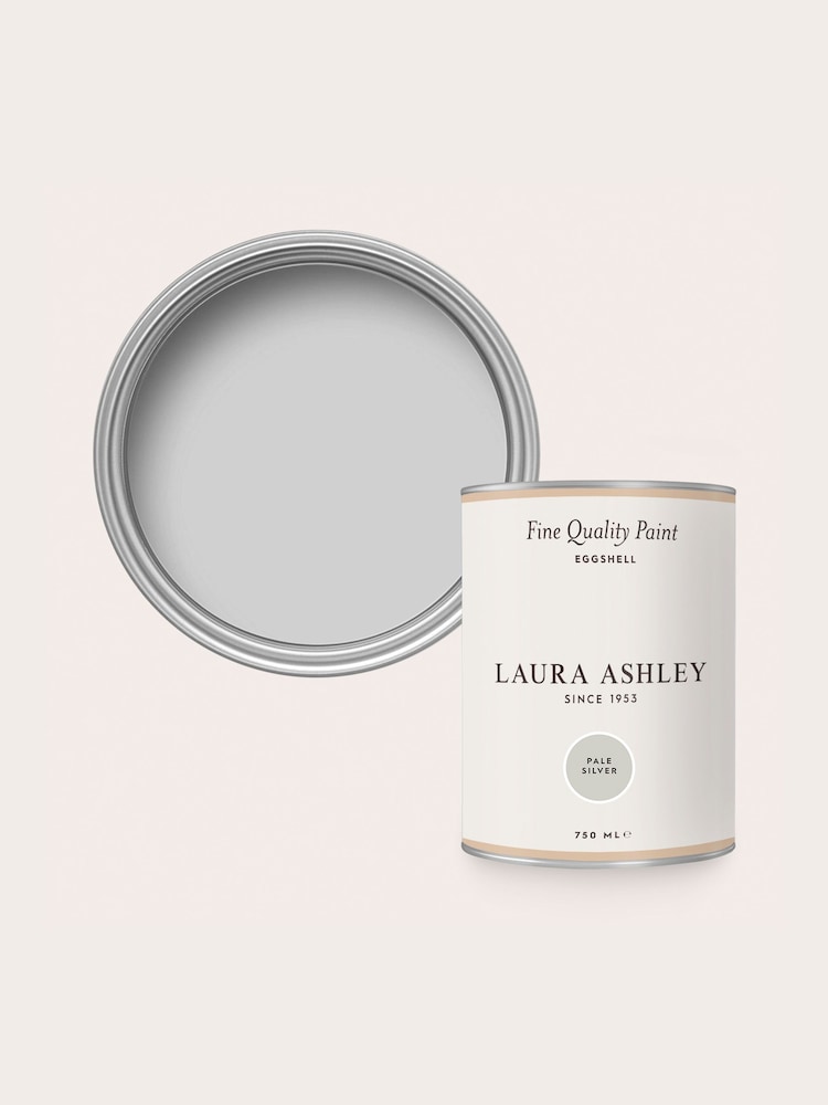 Laura Ashley Pale Silver Eggshell 750ml Paint - Image 4 of 4