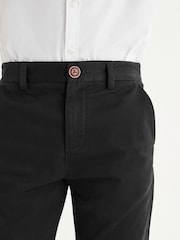 Black Skinny Fit Stretch Chino Trousers (3-17yrs) - Image 3 of 8