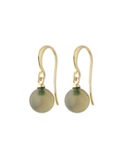 PILGRIM Green Gold Plated Earrings - Image 2 of 2