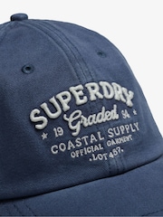 Superdry Blue Vintage Applique Baseball Cap - Image 2 of 6