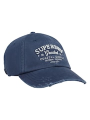 Superdry Blue Vintage Applique Baseball Cap - Image 3 of 6