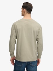 SUPERDRY Green SUPERDRY Long Sleeve Pocket T-Shirt - Image 2 of 8