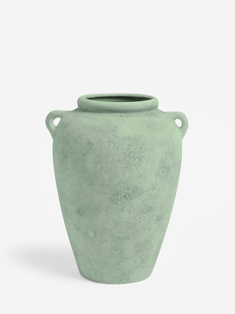 Sage Green Country Ceramic Lydford Medium Textured Flower Vase - Image 2 of 3 Sage Green Country Ceramic Lydford Medium Textured Flower Vase - Image 2 of 3