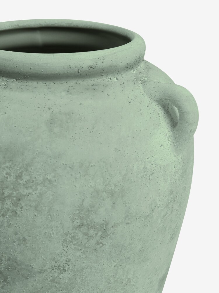 Sage Green Country Ceramic Lydford Medium Textured Flower Vase - Image 3 of 3 Sage Green Country Ceramic Lydford Medium Textured Flower Vase - Image 3 of 3