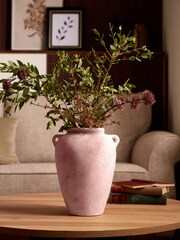 Pink Country Ceramic Lydford Medium Textured Flower Vase - Image 1 of 3