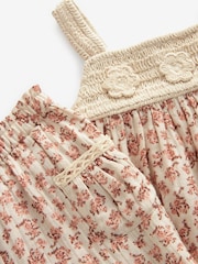Rust Brown Floral Print Co-Ord Shirt and Trousers Set (3mths-7yrs) - Image 7 of 7