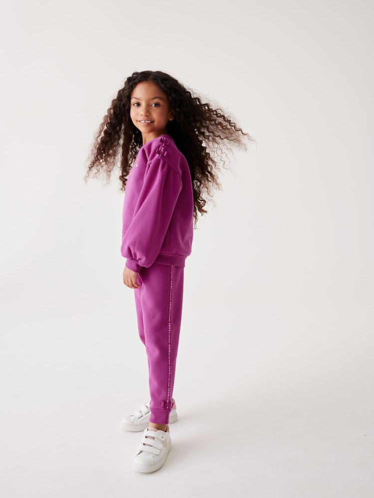 Prune Violet - Set Baker by Ted Baker Fundă Pulover și Pantaloni de sport - Image 3 of 12