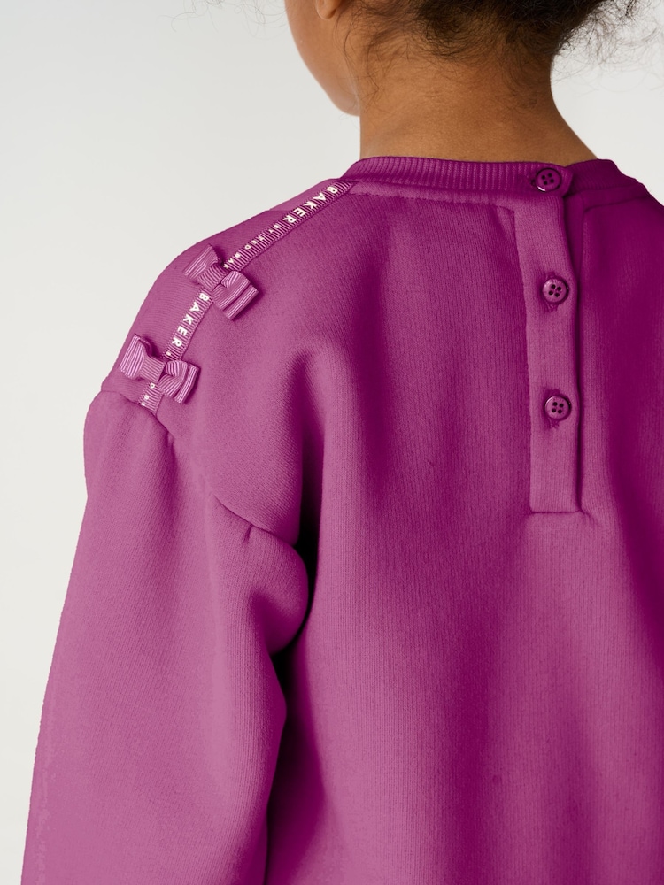 Prune Violet - Set Baker by Ted Baker Fundă Pulover și Pantaloni de sport - Image 8 of 12