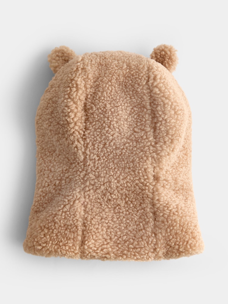 Jojo Maman Bébé Natural Bear Borg Balaclava Hat - Image 2 of 4