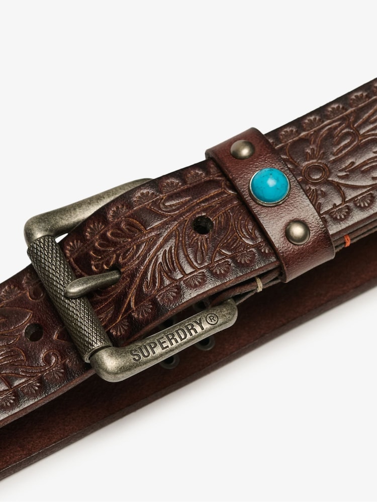 SUPERDRY SUPERDRY Statement Leather Belt - Imagen 3 de 3