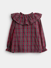 JoJo Maman Bébé Check Collared Blouse & Cord Skirt Set - Image 3 of 7