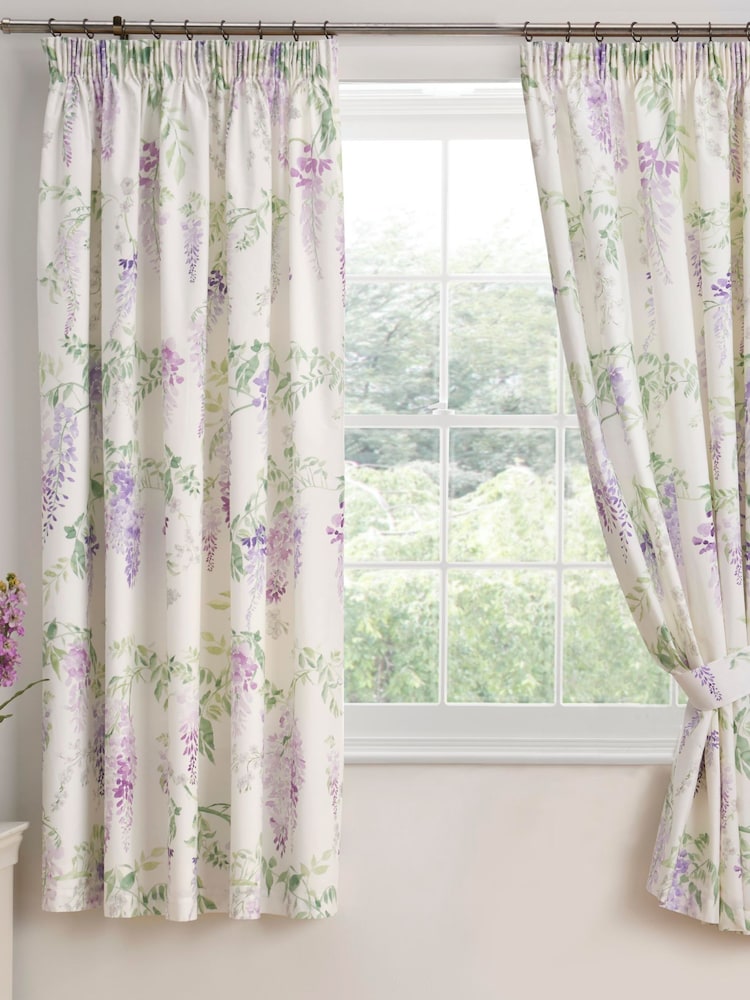 Dreams & Drapes Wisteria Pencil Pleat Curtains - Imagem 1 de 4