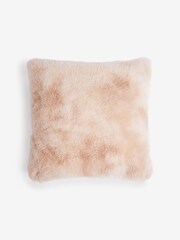 Mink Brown 59 x 59cm Loulou Faux Fur Cushion - Image 3 of 5