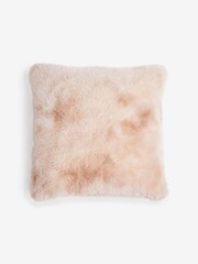 Mink Brown 59 x 59cm Loulou Faux Fur Cushion - Image 4 of 5