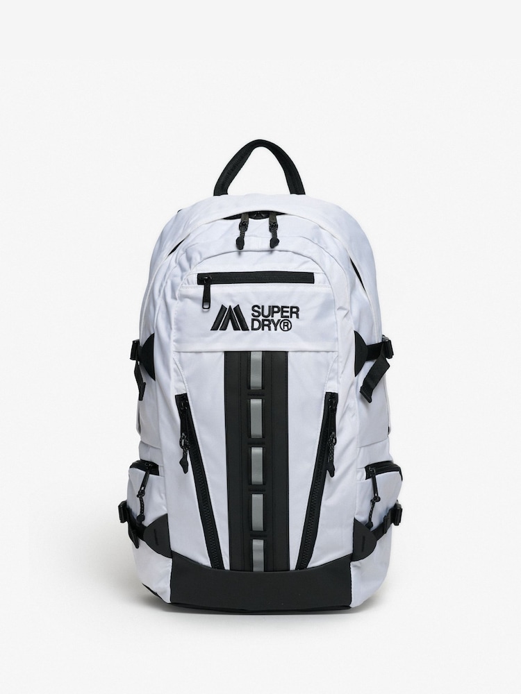 Superdry White Outdoor 32L Backpack - Image 2 of 7