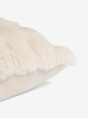 Oyster 50 x 50cm Aspen Faux Fur Cushion - Image 5 of 5