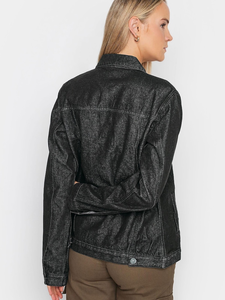 Long Tall Sally Black Denim Jacket - Image 2 of 4