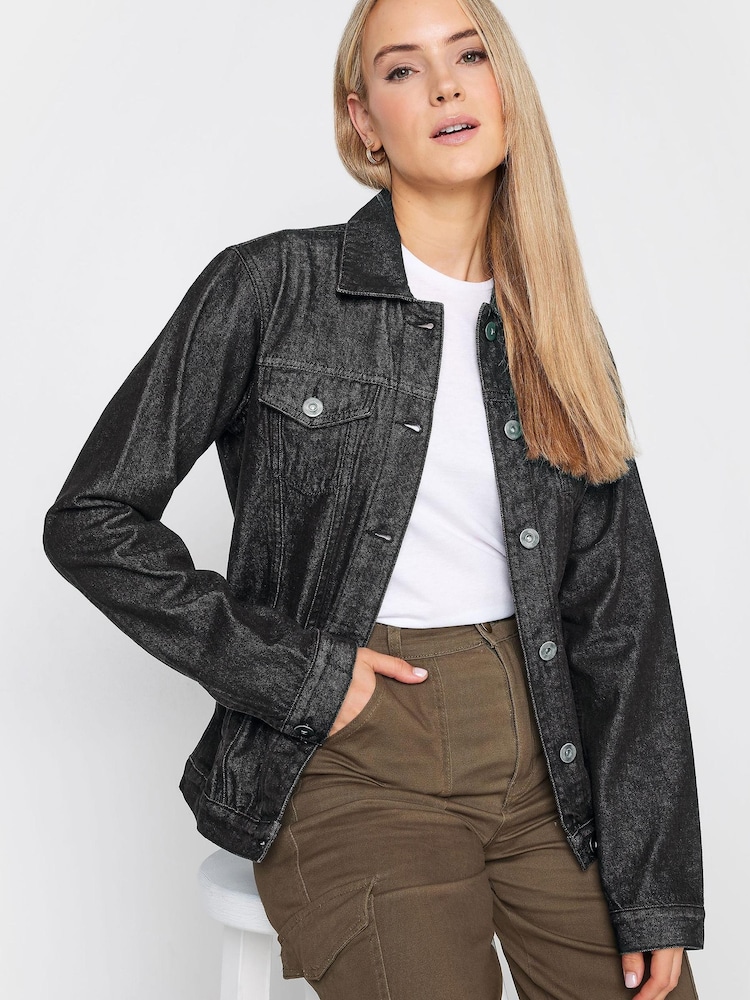 Long Tall Sally Black Denim Jacket - Image 4 of 4