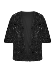 Evans Velvet Sequin Embellished Kimono - Bilde 5 av 6