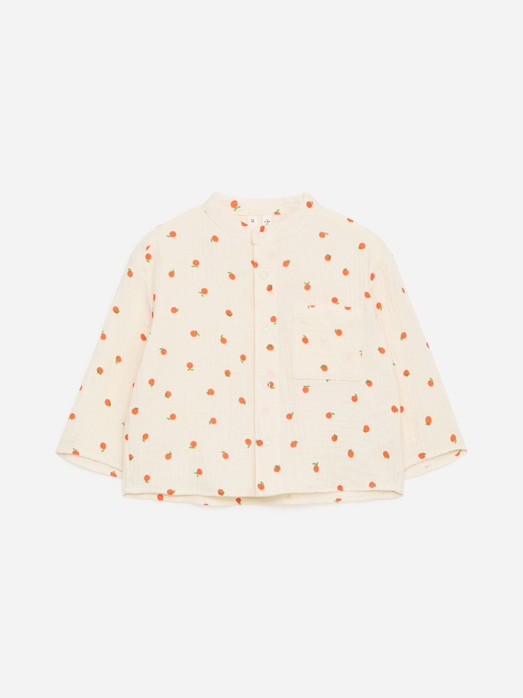 ARKET Cream Muslin Shirt - Image 1 of 2 ARKET Cream Muslin Shirt - Image 1 of 2